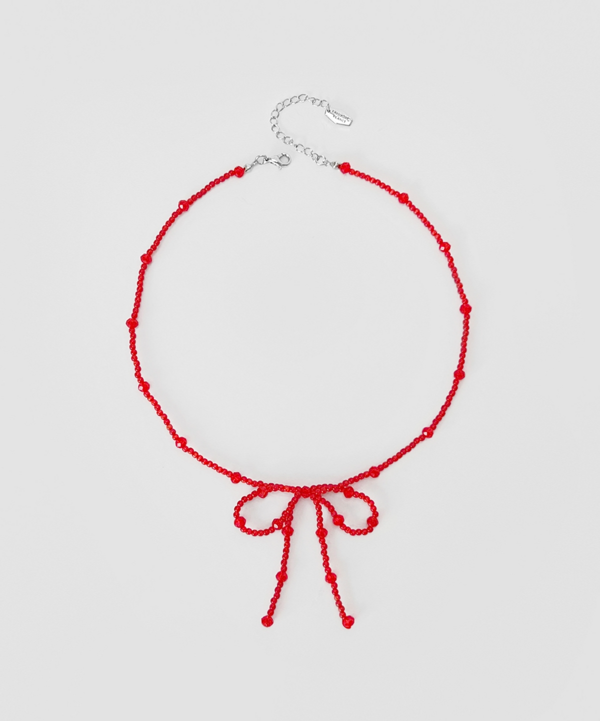 판타스틱 플래닛(FANTASTIC PLANET) ribbon beads necklace (RED)
