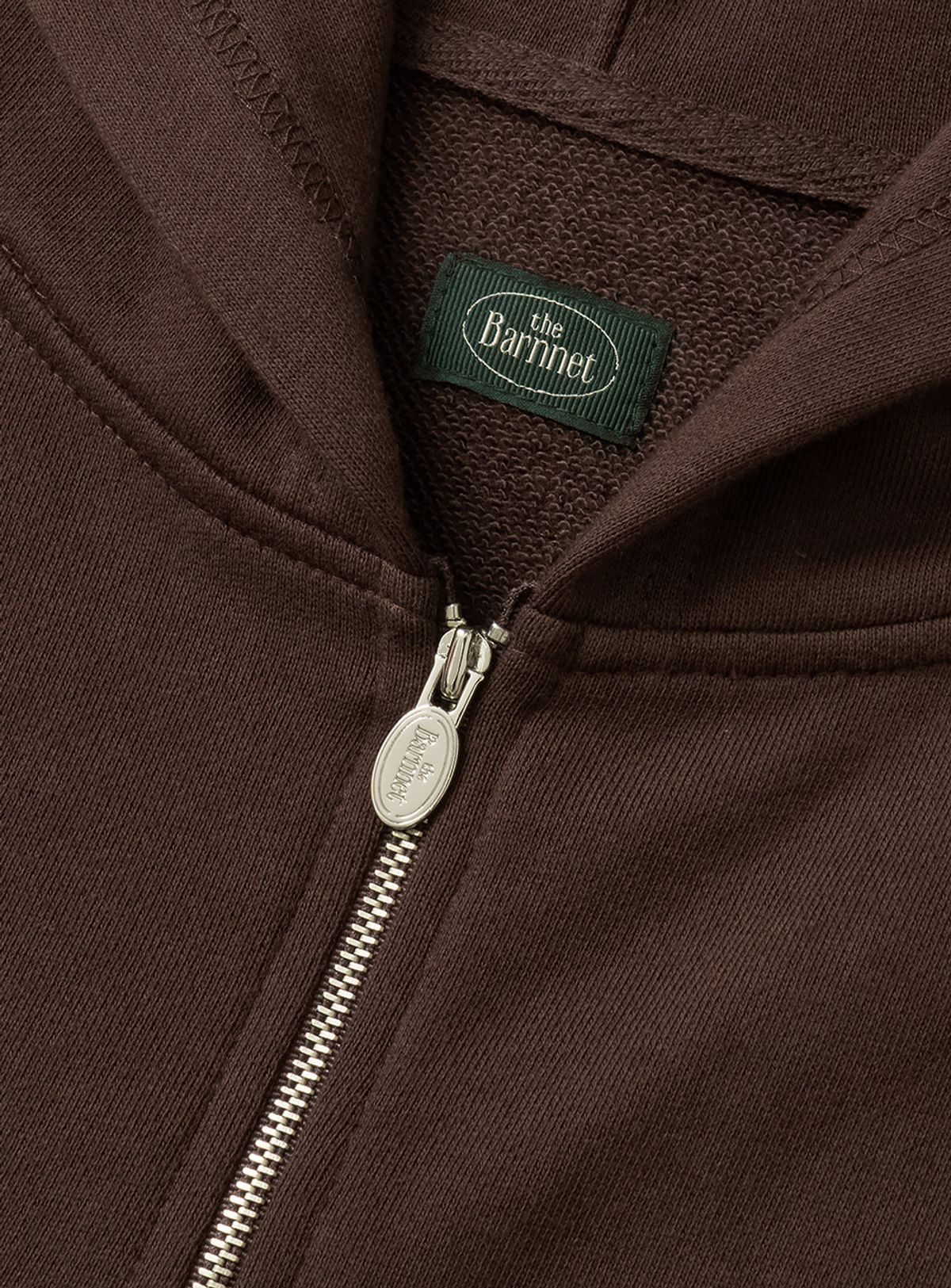 더바넷(THEBARNNET) Campie Sweat Zip-Up Hoodie Jacket_Brown