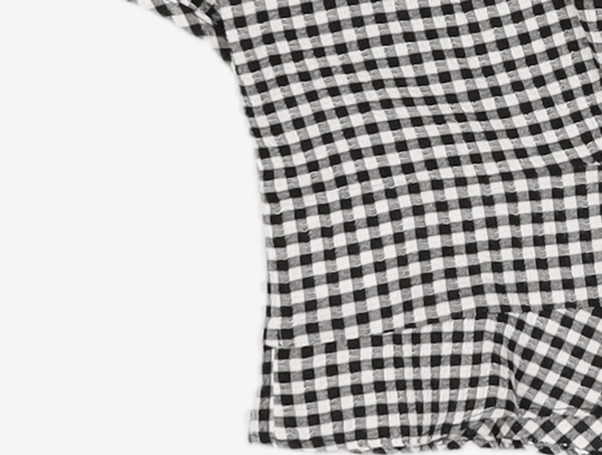 미쏘(MIXXO) 브이넥 크롭 블라우스_MIWBWD513G M