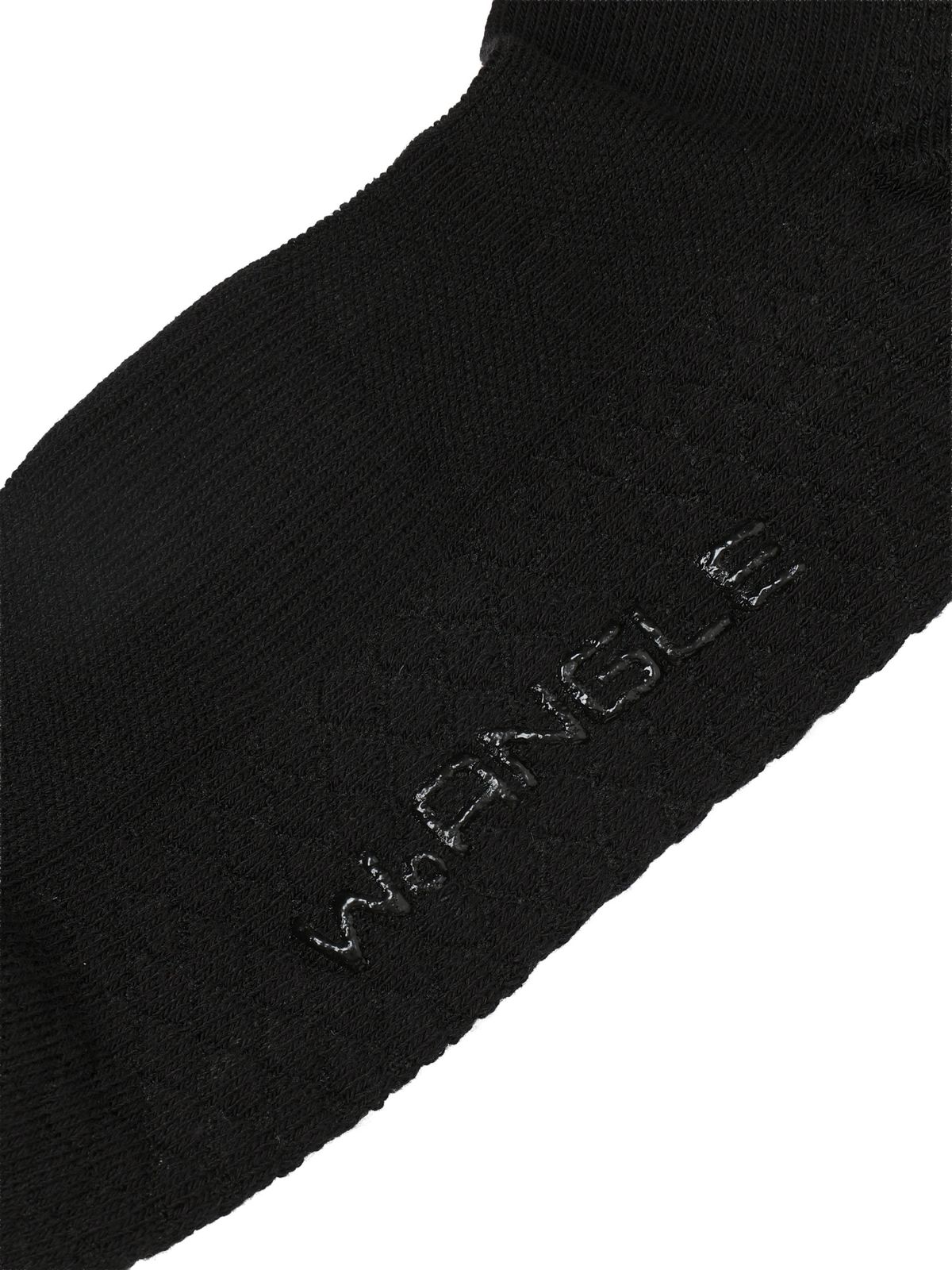 와이드앵글(WIDEANGLE) TO 컬러블록 크루 파일 양말_Black