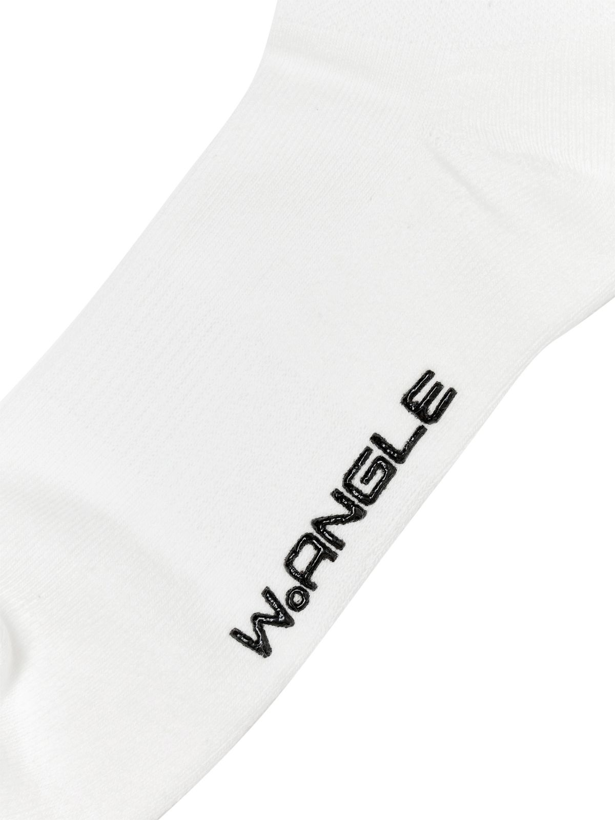 와이드앵글(WIDEANGLE) TO 솔리드 미들 파일 양말_Off White