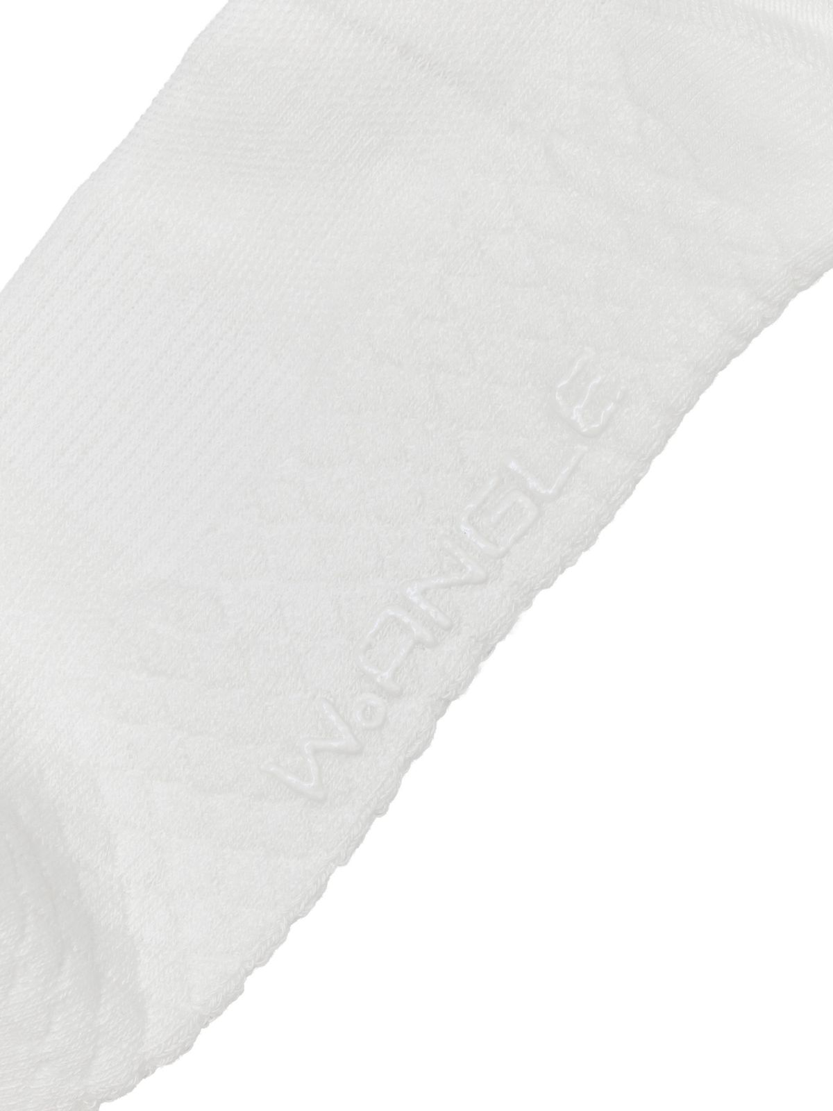 와이드앵글(WIDEANGLE) TO 컬러블록 크루 파일 양말_Off White