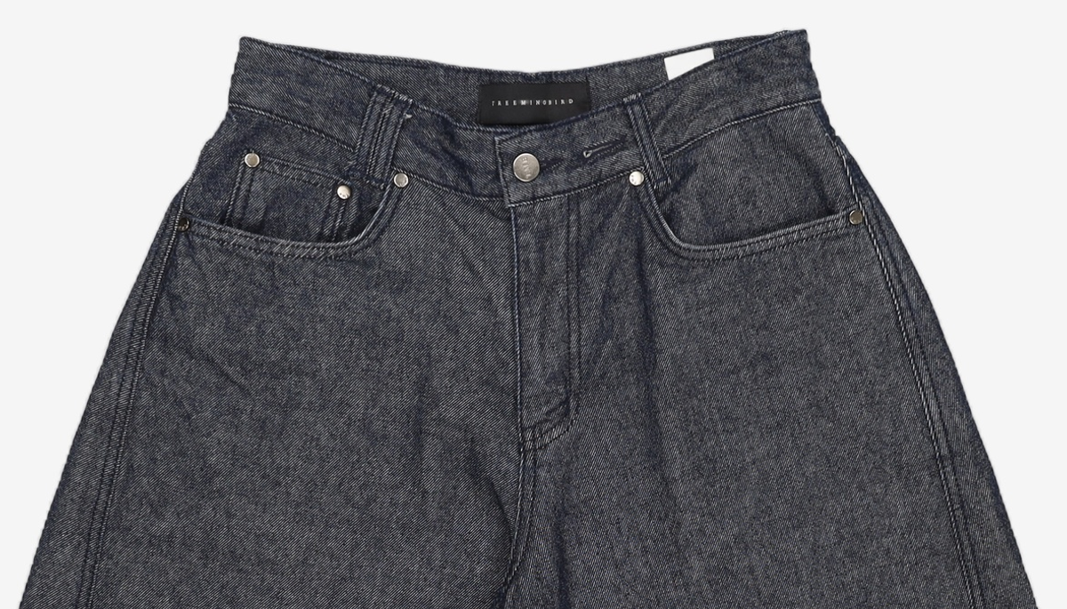 트리밍버드(TREEMINGBIRD) Low Rise Half Denim Pants [ Blue ] 1