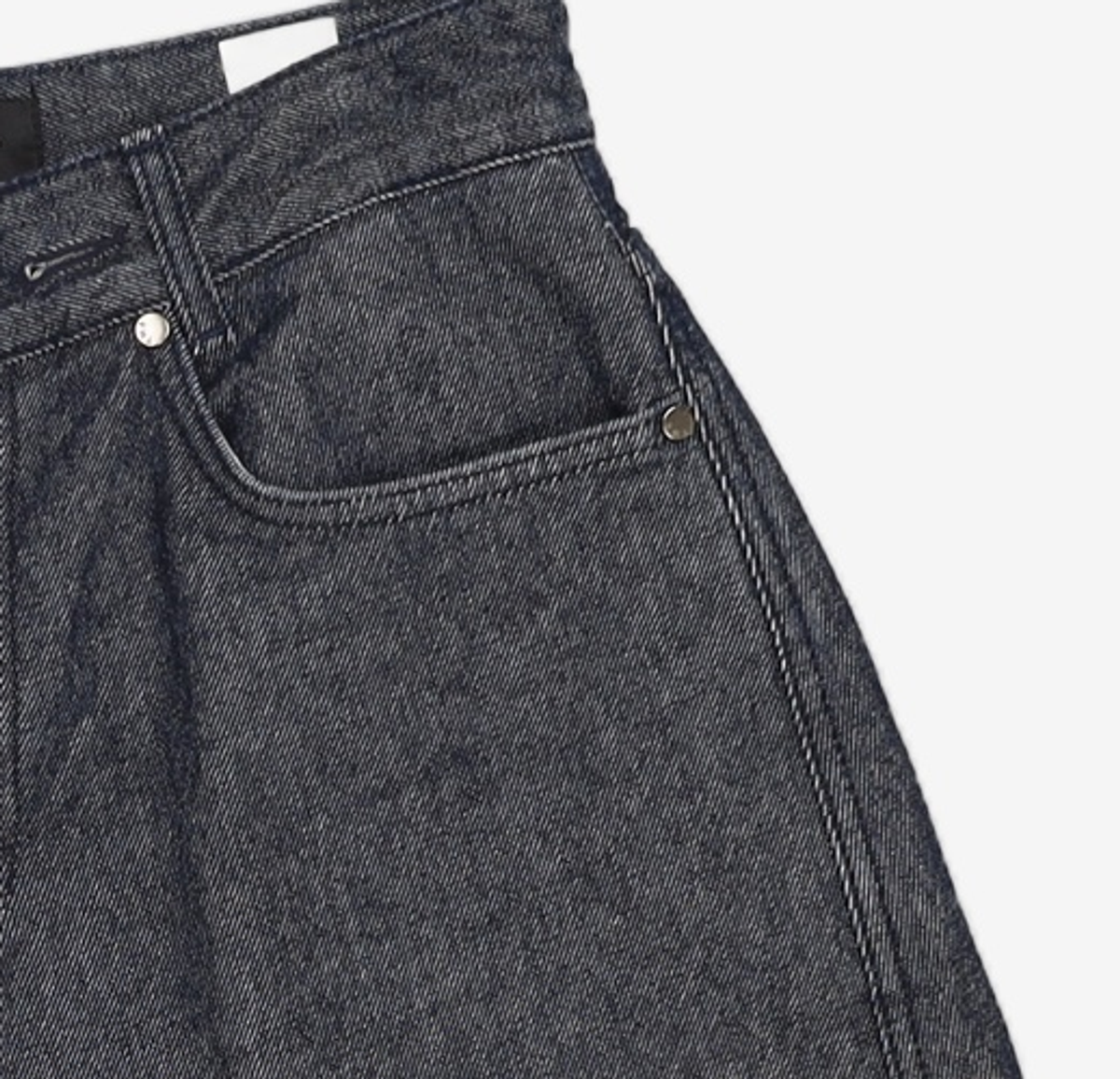 트리밍버드(TREEMINGBIRD) Low Rise Half Denim Pants [ Blue ] 1