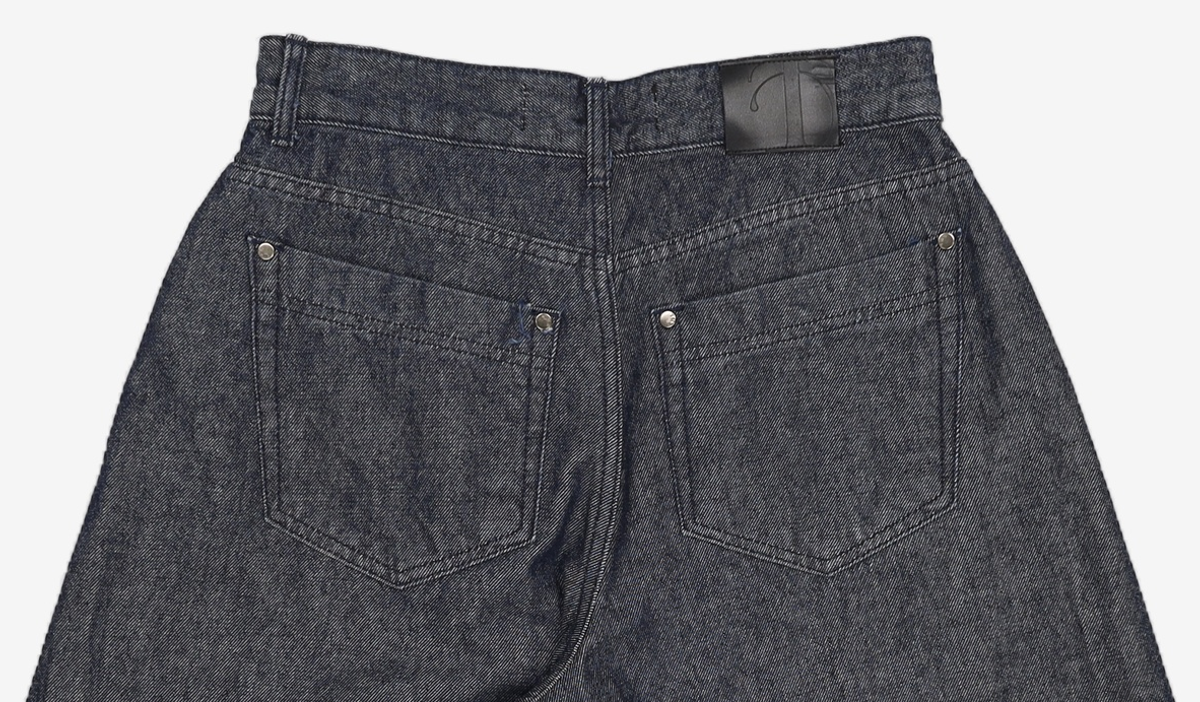 트리밍버드(TREEMINGBIRD) Low Rise Half Denim Pants [ Blue ] 1