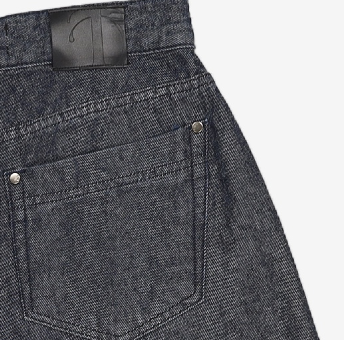 트리밍버드(TREEMINGBIRD) Low Rise Half Denim Pants [ Blue ] 1