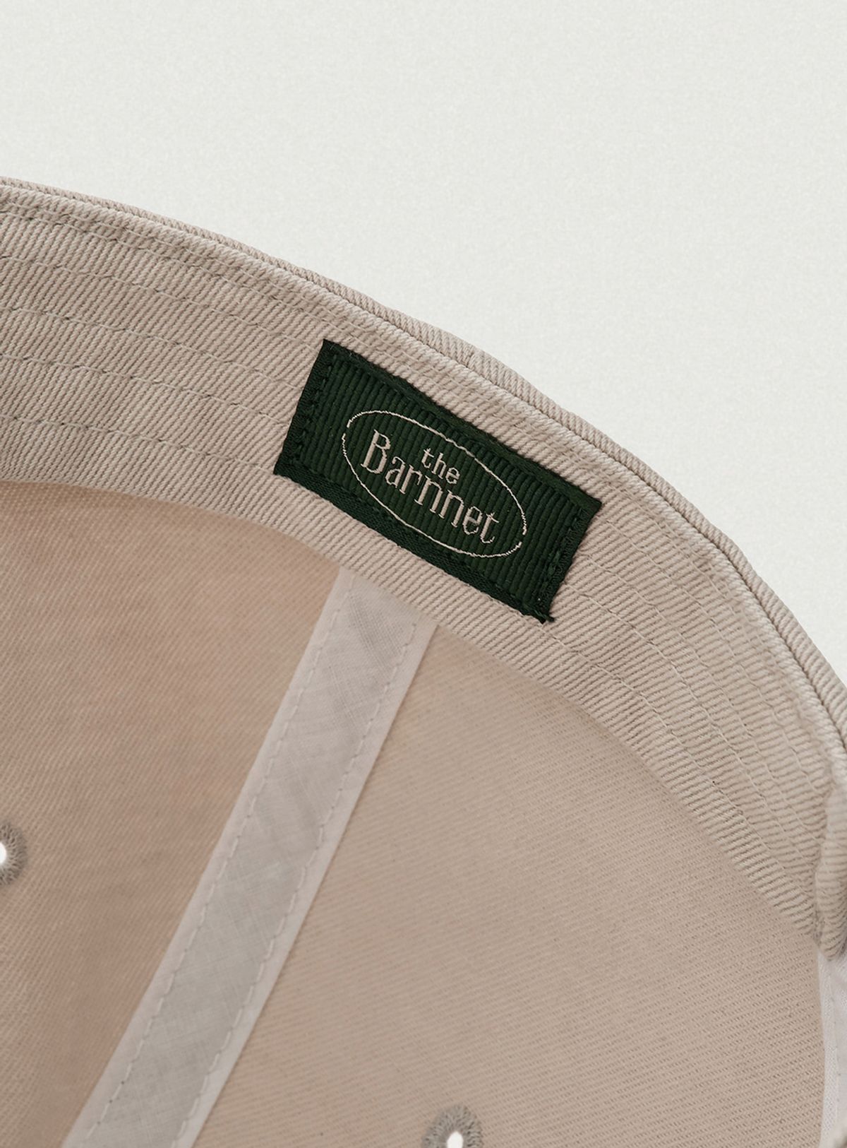 더바넷(THEBARNNET) Logo Ball Cap_Light Grey