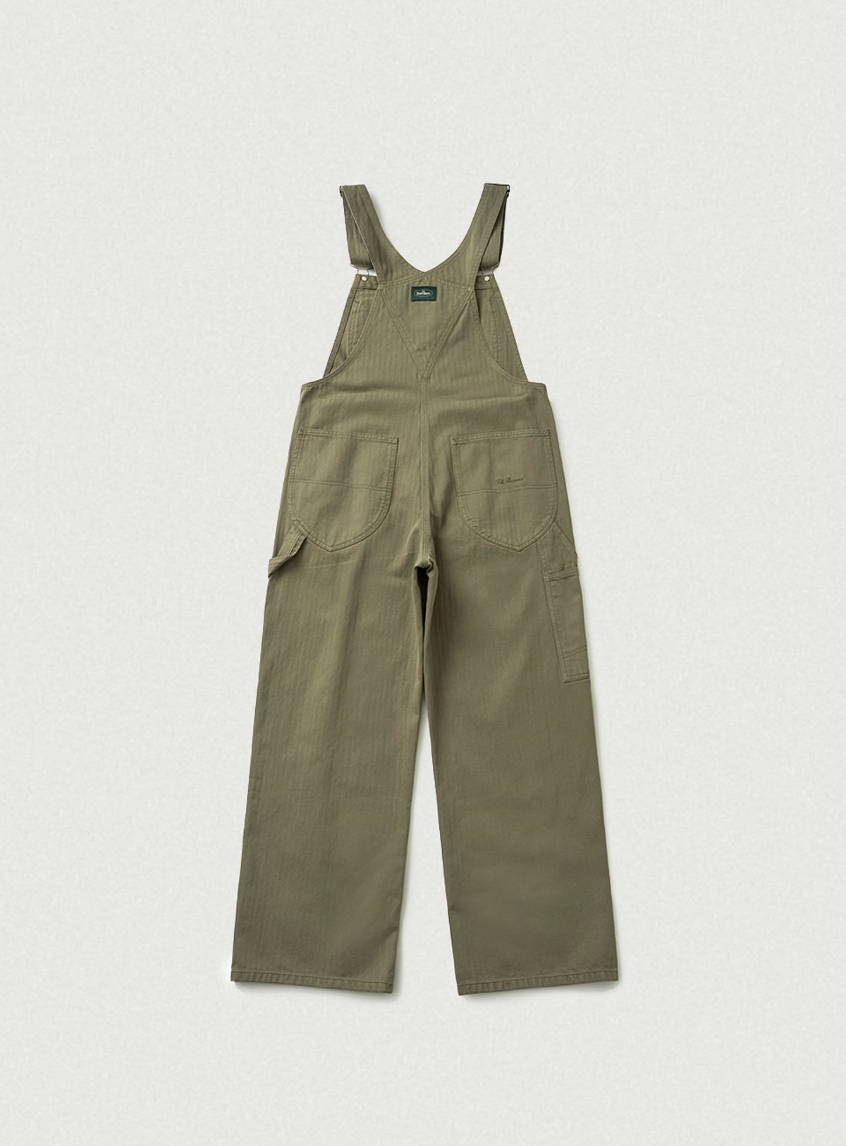 더바넷(THEBARNNET) Leaf Herringbone Cotton Overall_Khaki