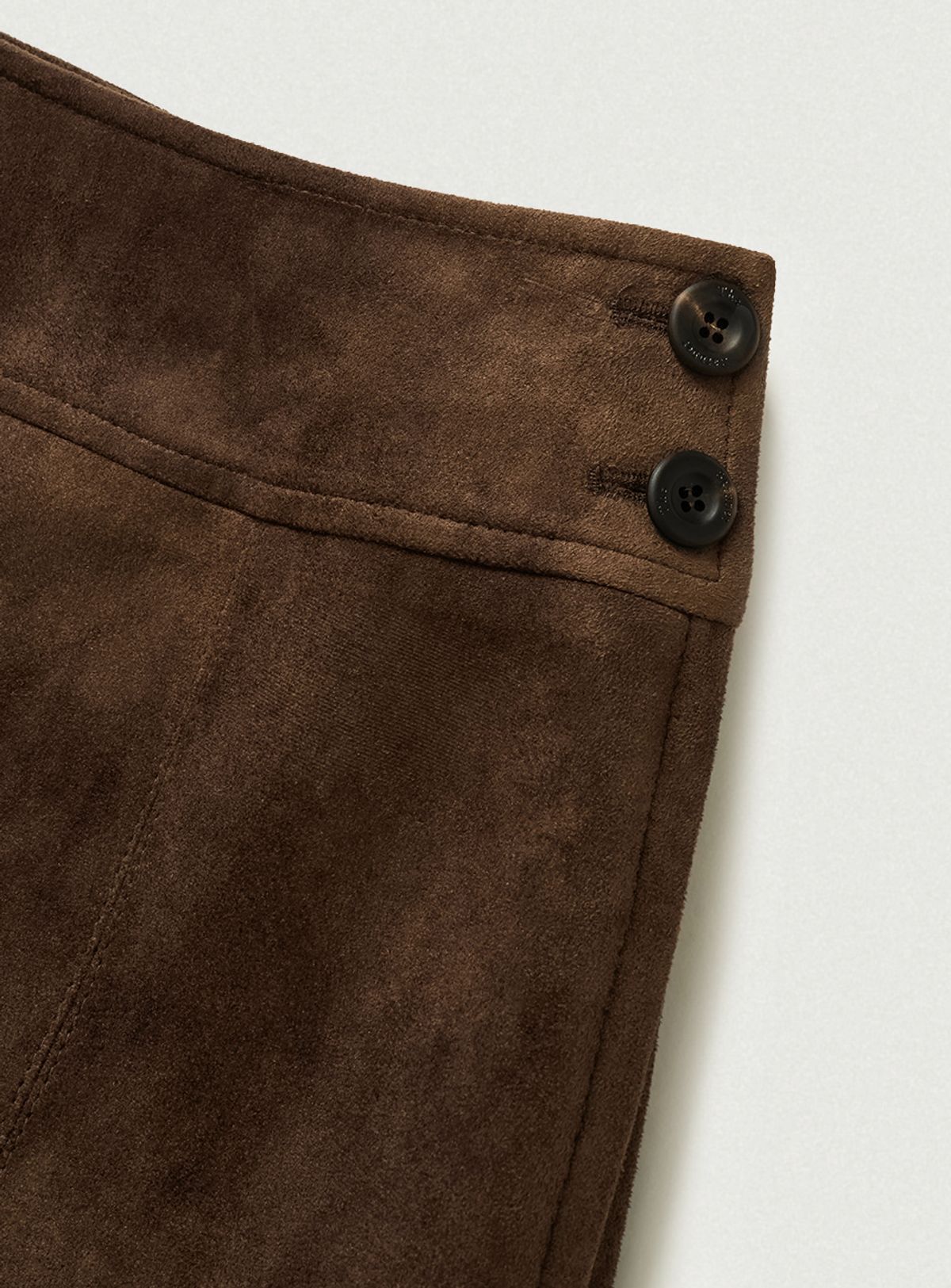 더바넷(THEBARNNET) Harri Suede Mini Skirt_Brown