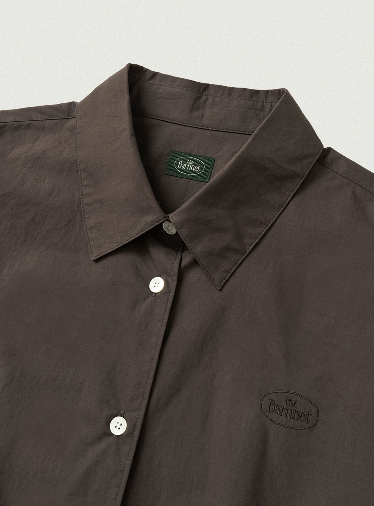 더바넷(THEBARNNET) Dain Cotton Shirt_Brown