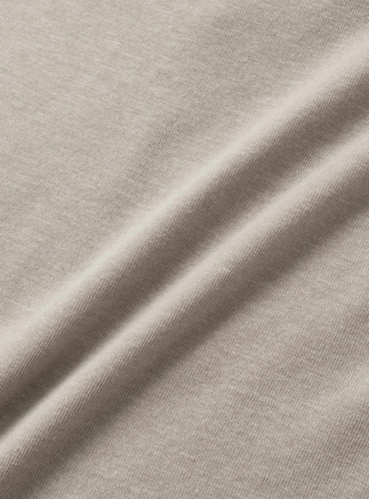더바넷(THEBARNNET) Wool Tencel Mock-Neck Long Sleeve T-Shirt_Beige