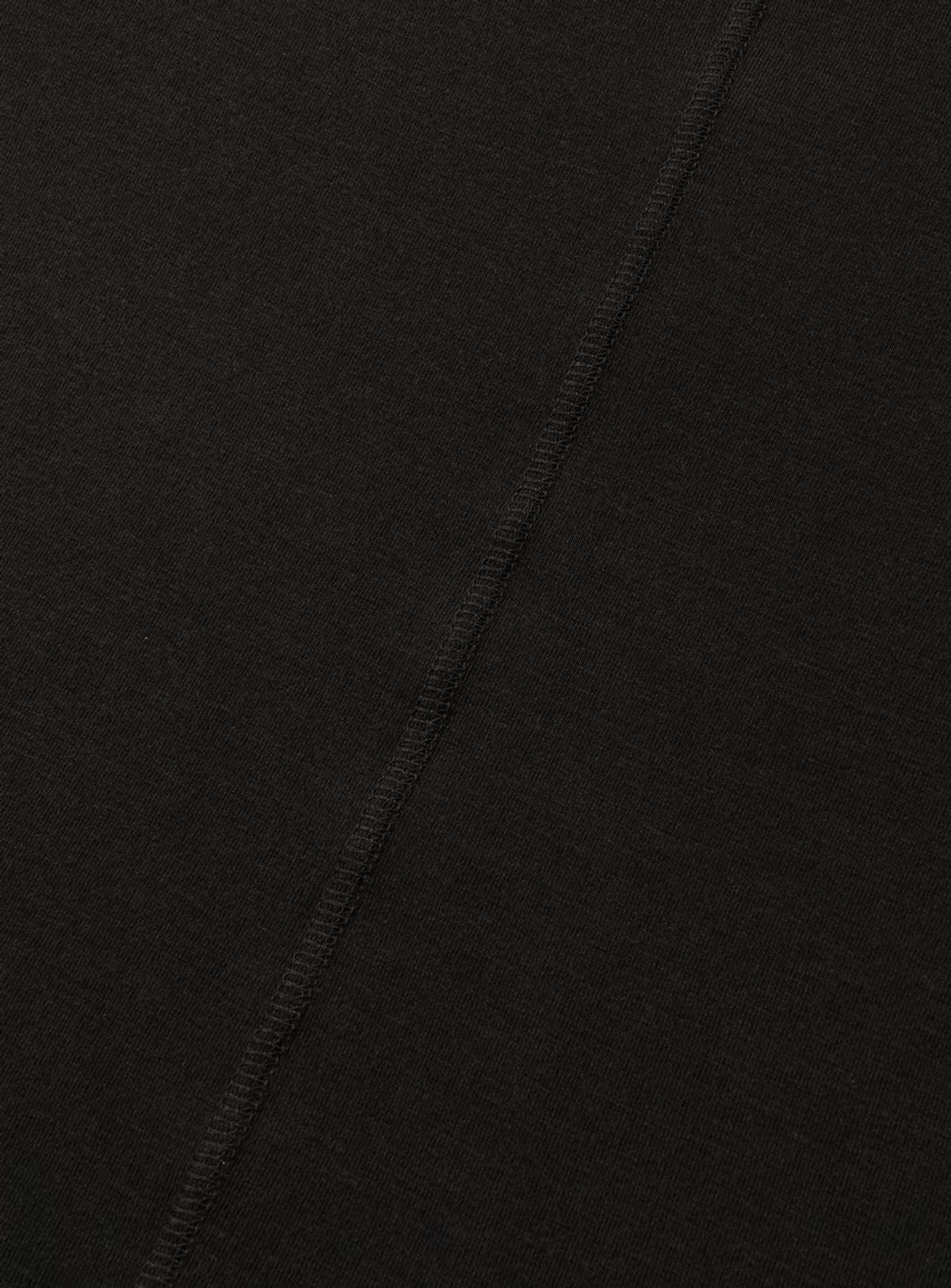 더바넷(THEBARNNET) Wool Tencel Mock-Neck T-Shirt_Black