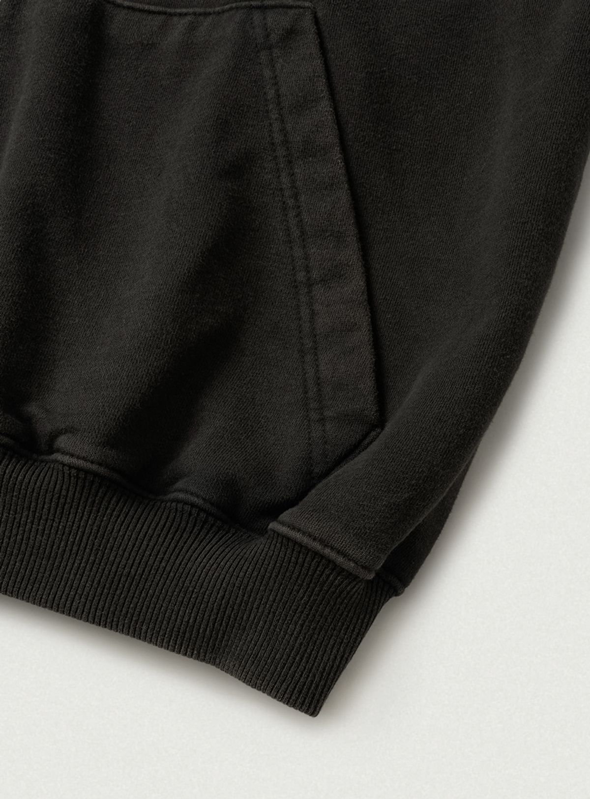 더바넷(THEBARNNET) Sun-Faded Zip-Up Hoodie_Washed Black