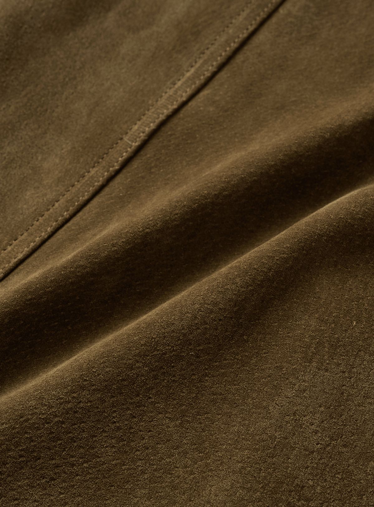 더바넷(THEBARNNET) Caven Suede Biker Jacket_Khaki