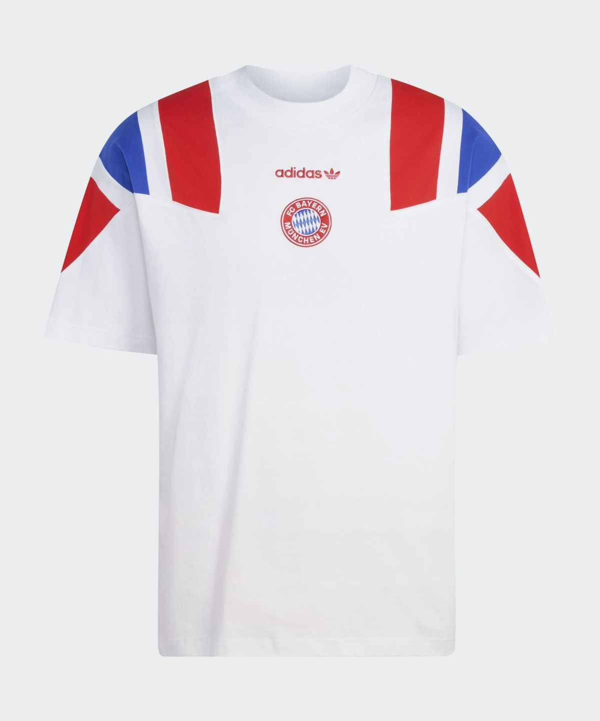 아디다스(ADIDAS) FC 바이에른 뮌헨 EQT 티셔츠 - 화이트:레드:블루 / KG2290