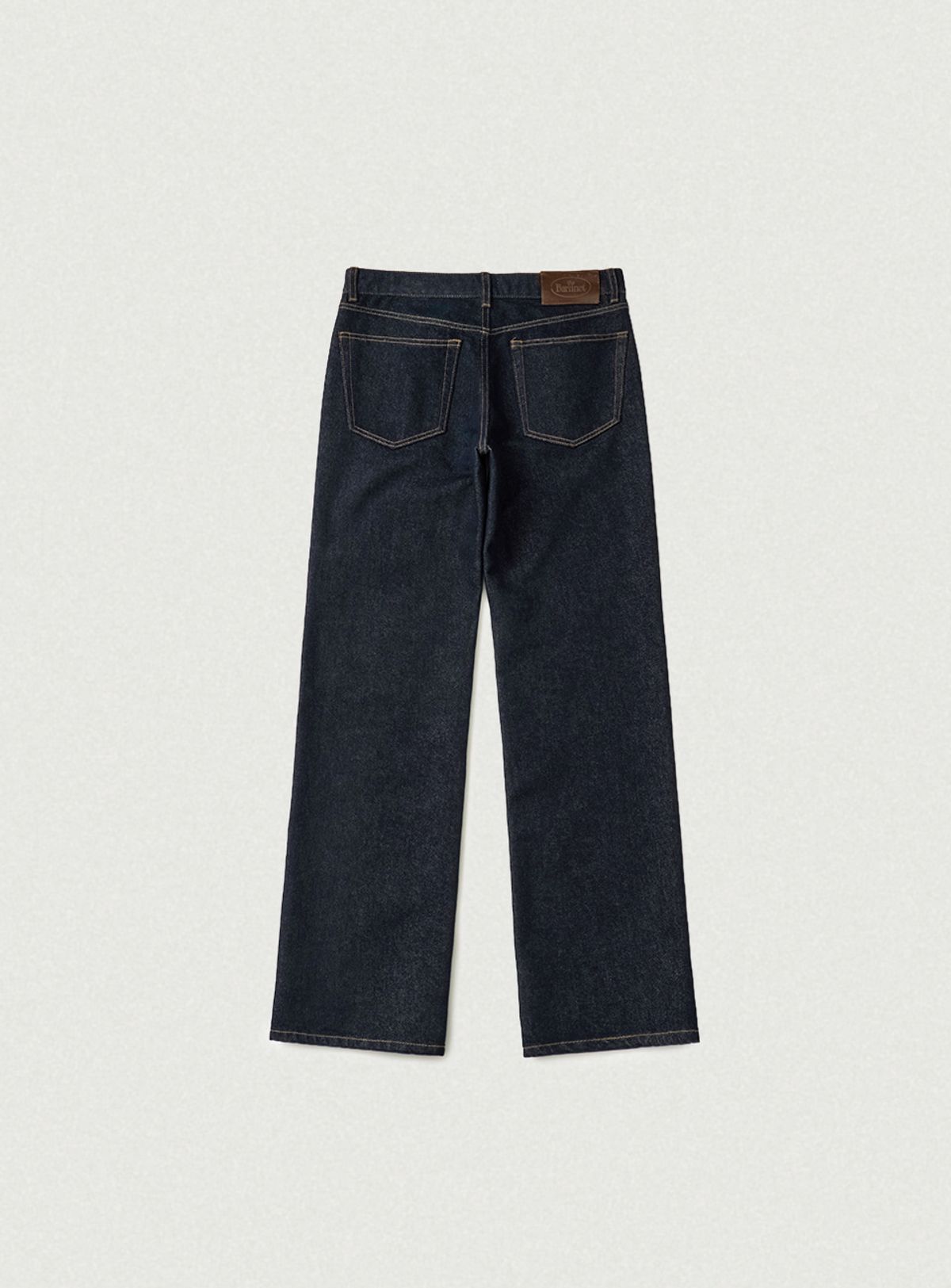 더바넷(THEBARNNET) Voe Curved Denim Pants_Deep Navy