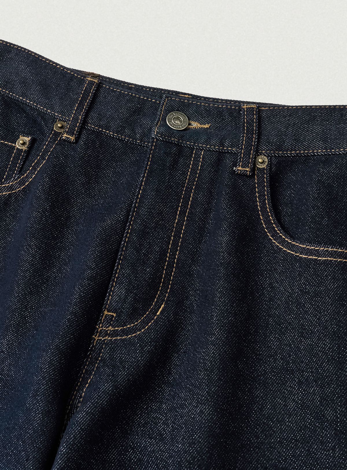 더바넷(THEBARNNET) Voe Curved Denim Pants_Deep Navy