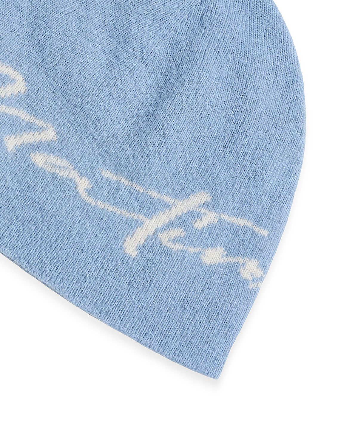 마뗑킴(MATIN KIM) MATIN LOGO SCRIPT BEANIE IN BLUE