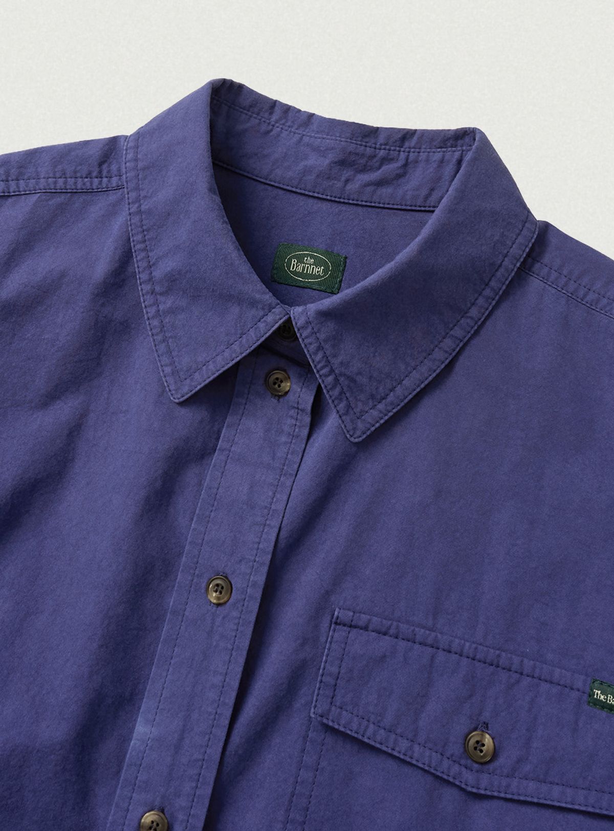 더바넷(THEBARNNET) Loven Washed Cotton Shirt Jacket_Vintage Blue
