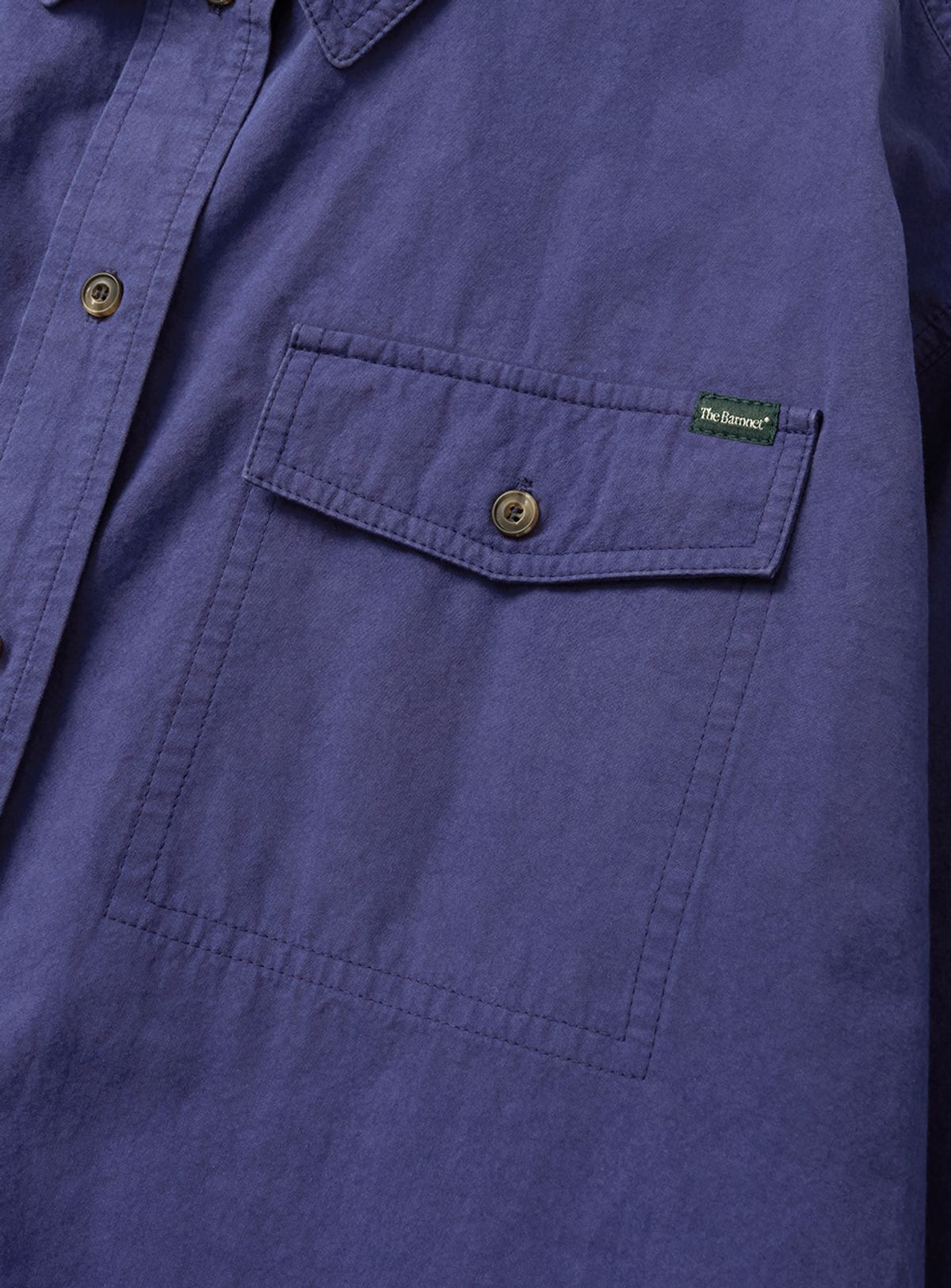 더바넷(THEBARNNET) Loven Washed Cotton Shirt Jacket_Vintage Blue