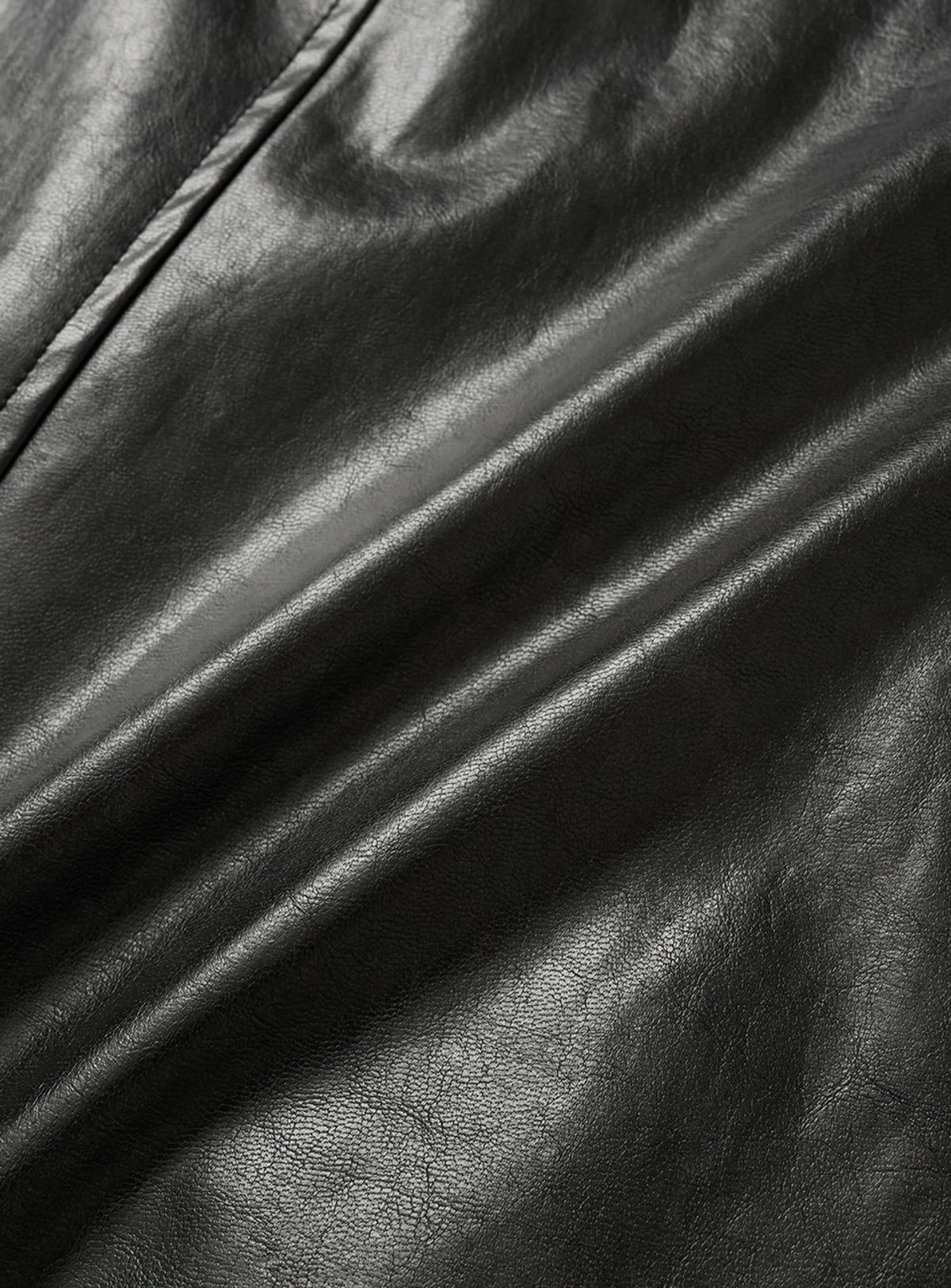 더바넷(THEBARNNET) Arlen Alter Leather Half Coat_Black