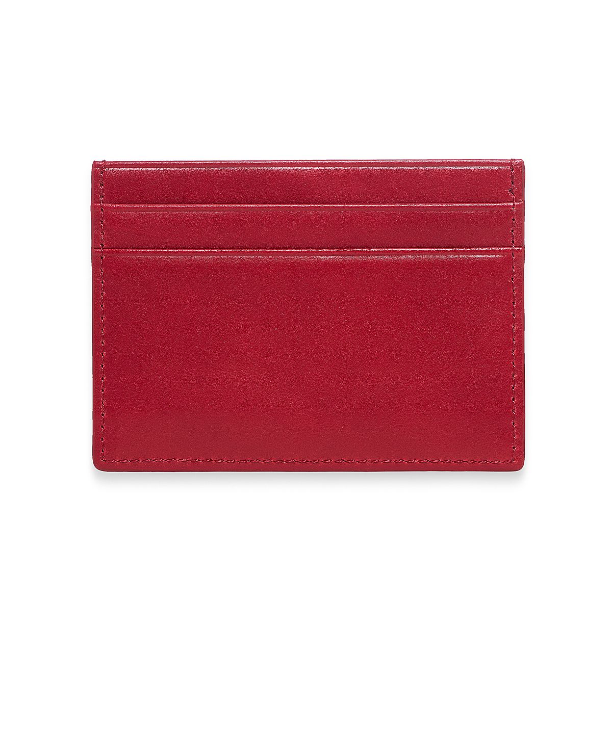마뗑킴(MATIN KIM) EMBOSSED LOGO CARD WALLET IN RED