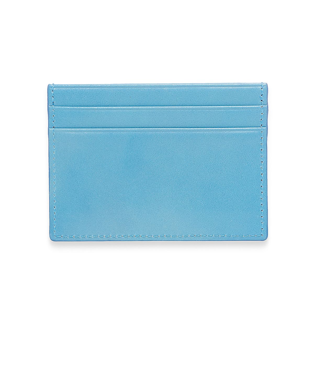 마뗑킴(MATIN KIM) EMBOSSED LOGO CARD WALLET IN BLUE