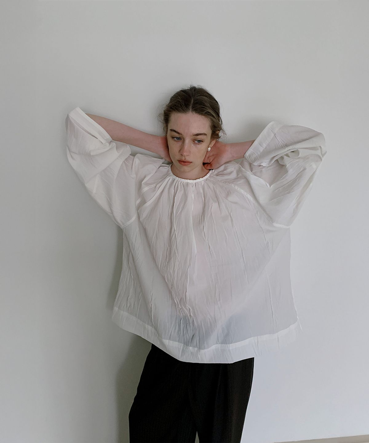 오얼즈(OURLS) Shell Blouse(2color)