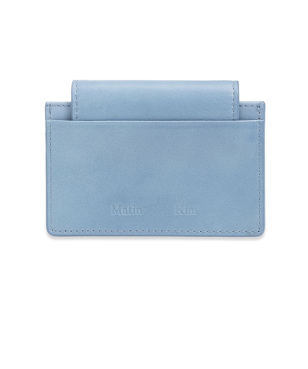 마뗑킴(MATIN KIM) VINTAGE ACCORDION WALLET IN SMOKE BLUE