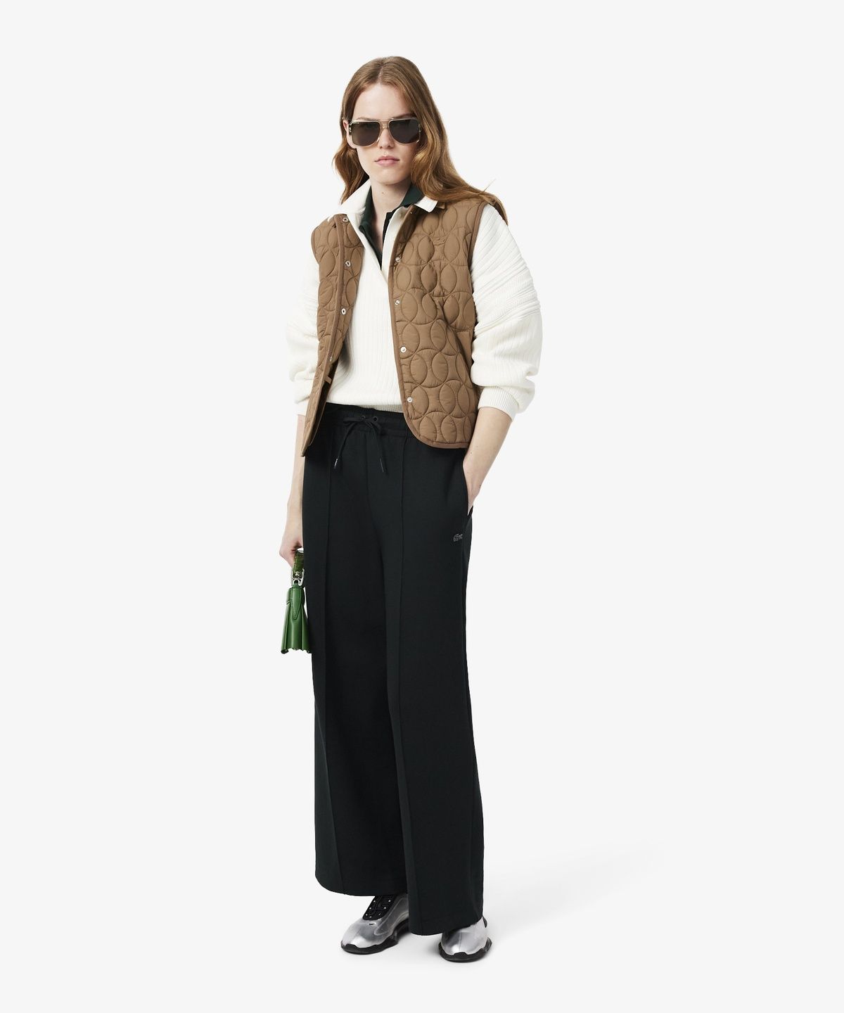 라코스테(LACOSTE) 여성 카라 경량 패딩 조끼 BF8450-56N SIX