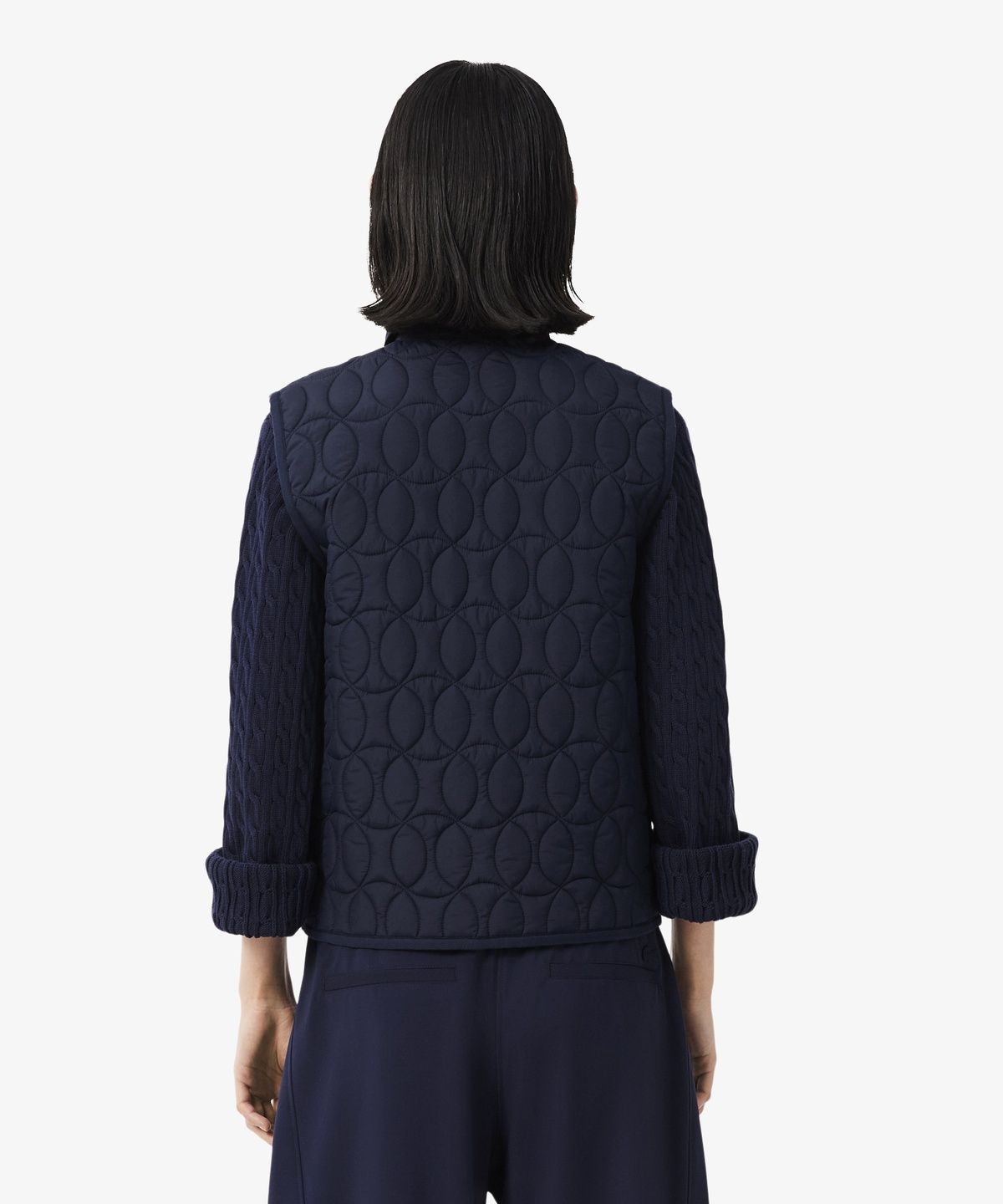 라코스테(LACOSTE) 여성 카라 경량 패딩 조끼 BF8450-56N MXQ