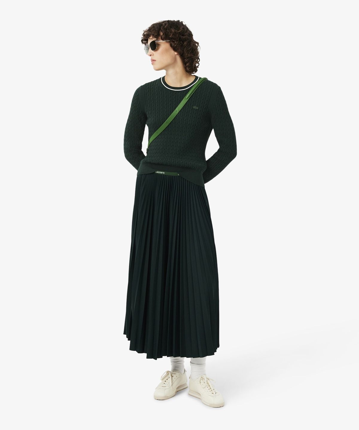 라코스테(LACOSTE) 여성 케이블 티핑 긴팔 스웨터 AF3241-56N YZP