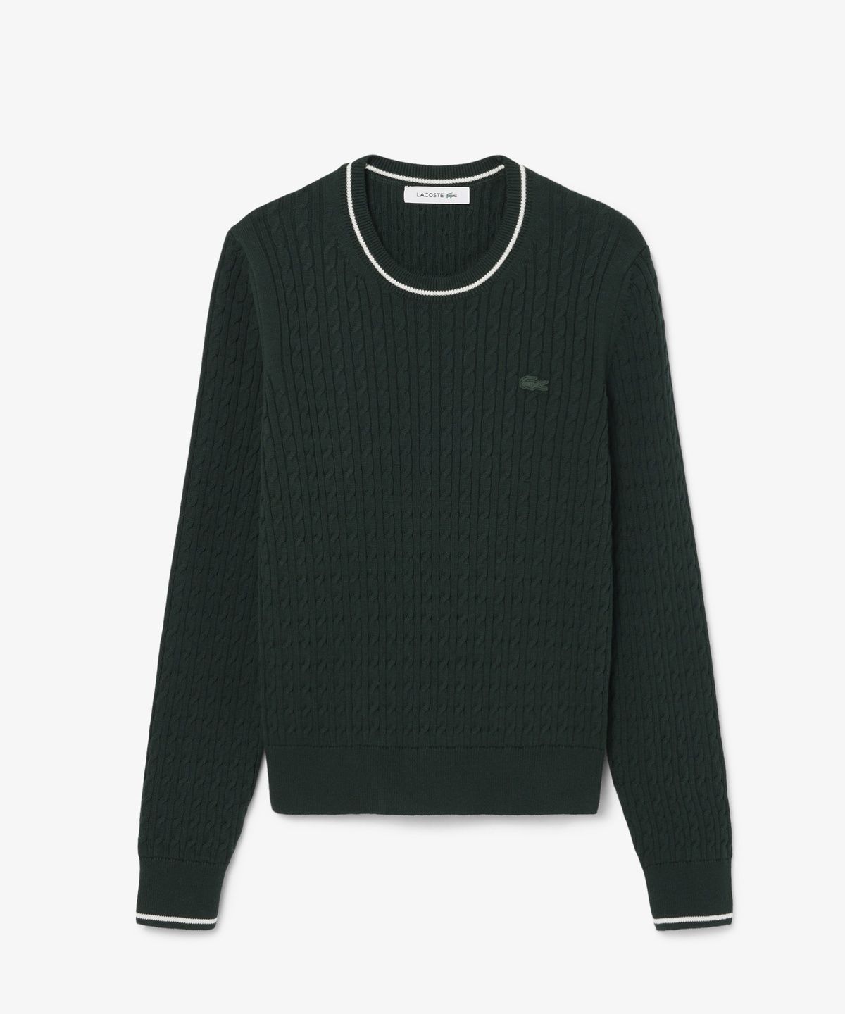 라코스테(LACOSTE) 여성 케이블 티핑 긴팔 스웨터 AF3241-56N YZP