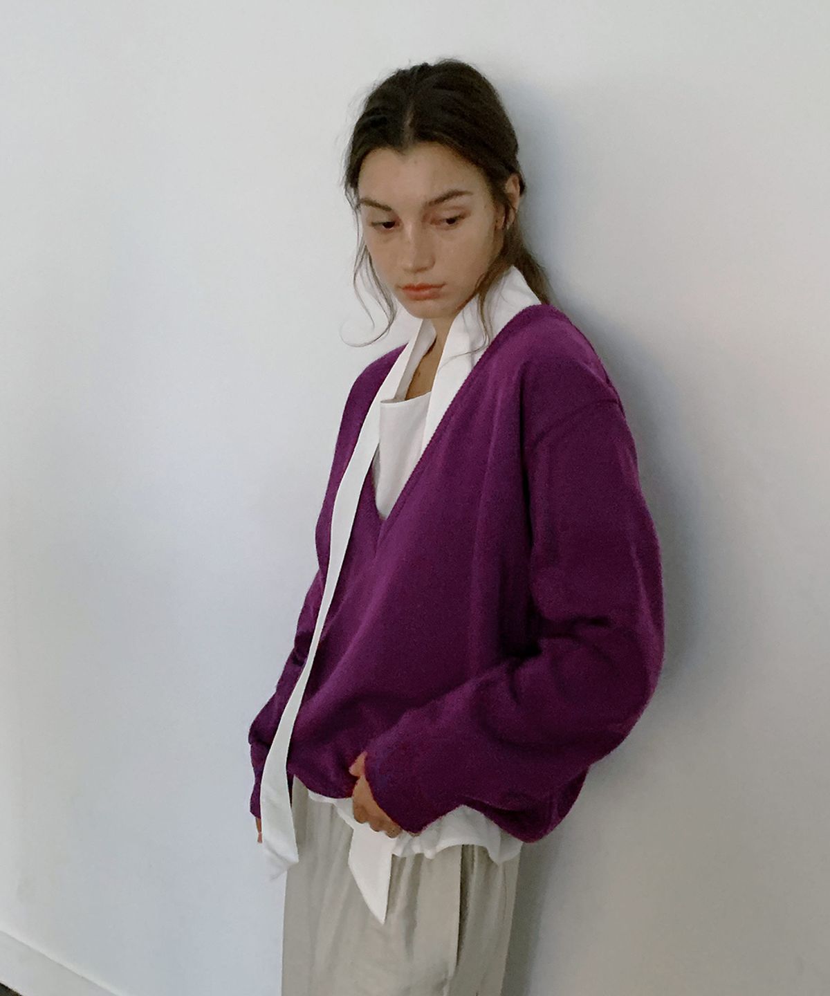오얼즈(OURLS) Once Tie Blouse(2color)