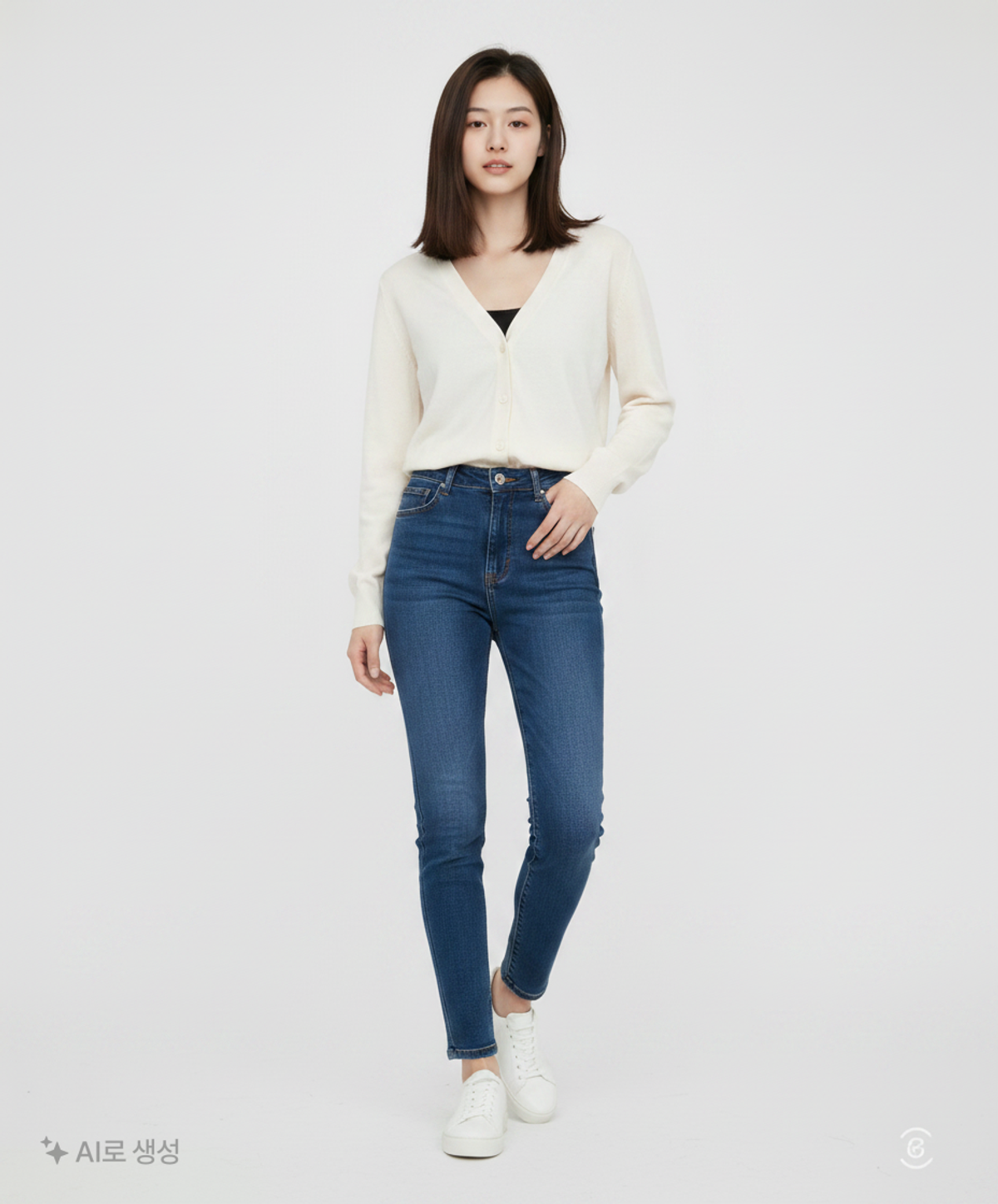 미쏘(MIXXO) 브이넥 베이직 가디건 MIWCKC220T S