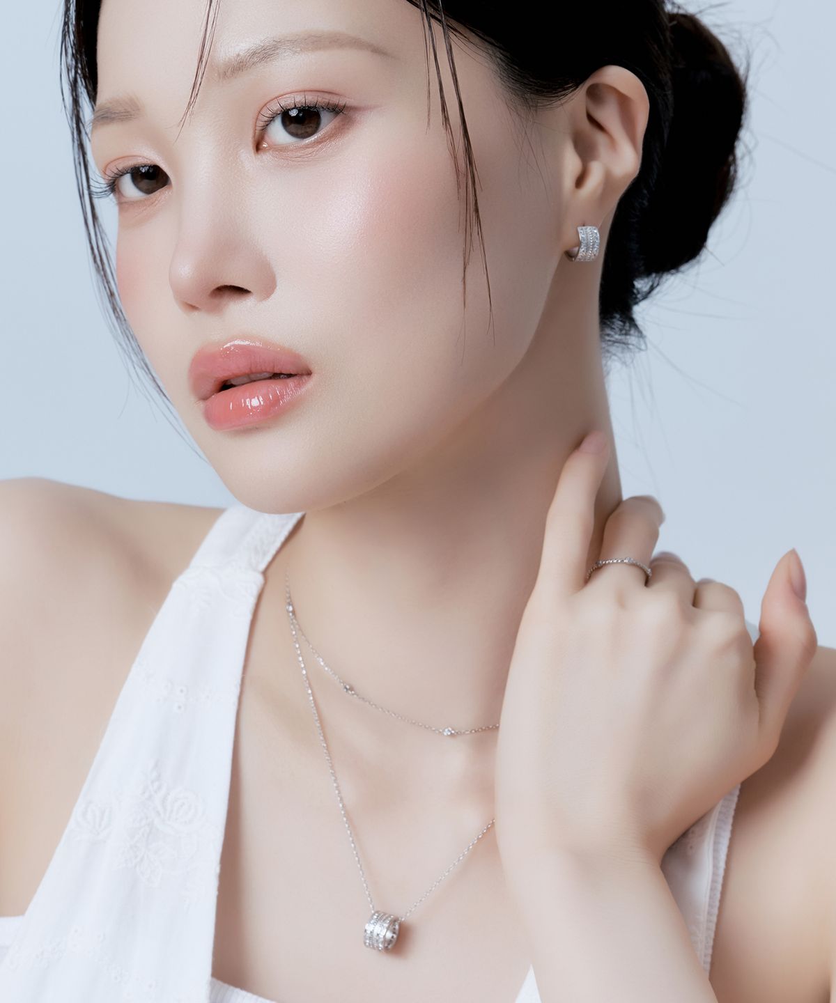 골드앤디어(goldndear) 14KGF 루엔 원터치 링 귀걸이