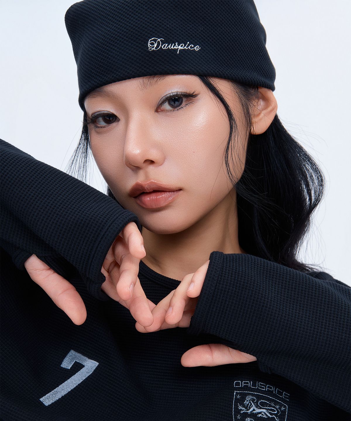 디오스피스(DAUSPICE) (DUC) Waffle Bandana Black
