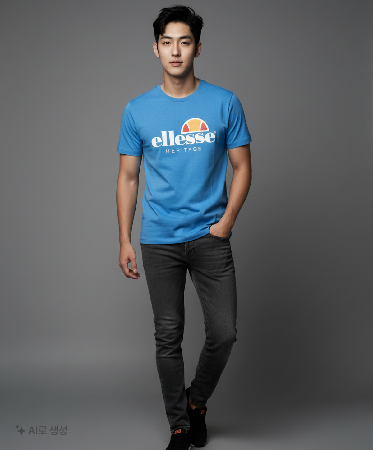 엘레쎄(ELLESSE) 시그니처 빅로고 반팔티_EK2UHTR365 105