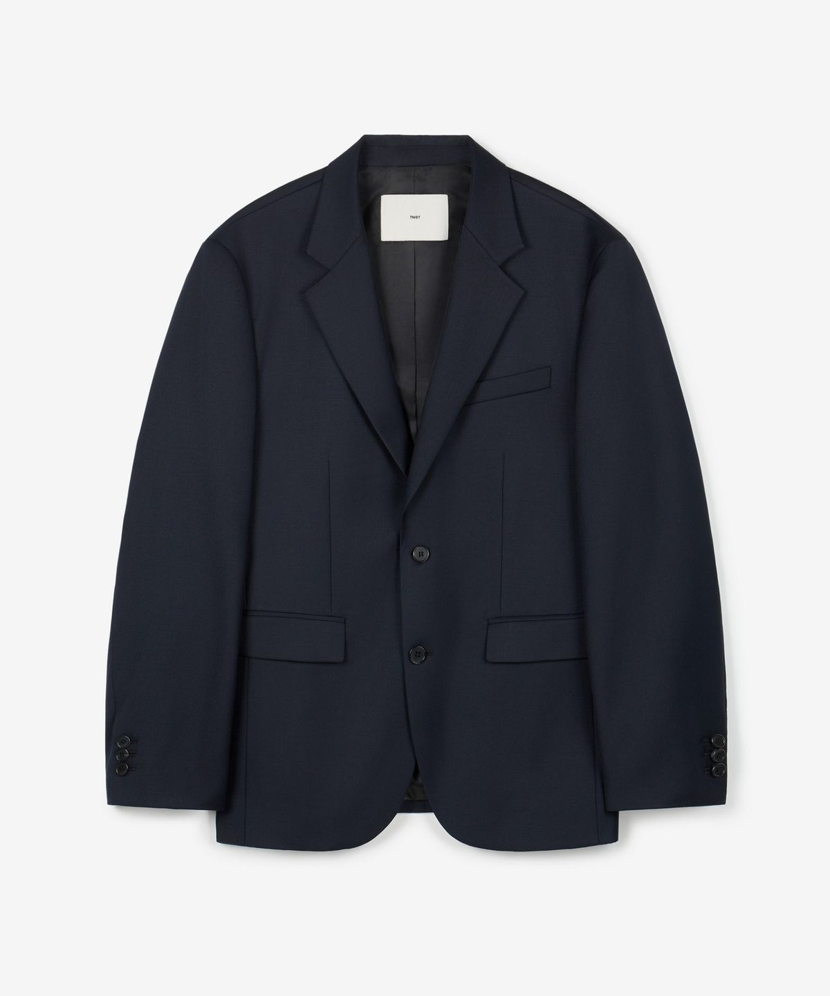 티엔지티(TNGT) [SET] Wool-Blend Comfort Jacket&Semi-Wide Pants (Dark Navy) 0TPA6F105N2