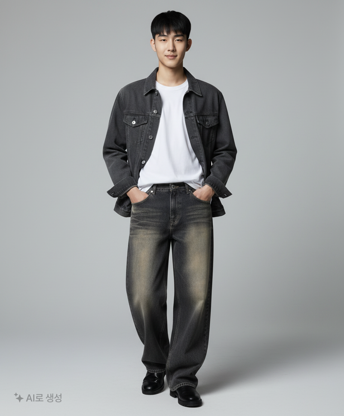 와르(WAAR) 청/데님 팬츠 L
