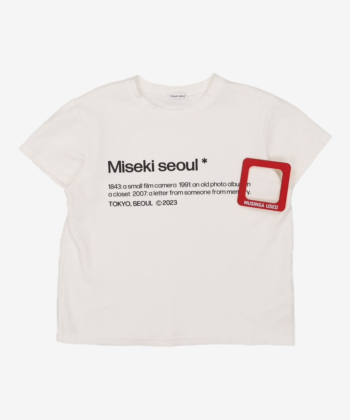 미세키서울(MISEKI SEOUL) Misekiseoul short sleeves CHARCOAL OS