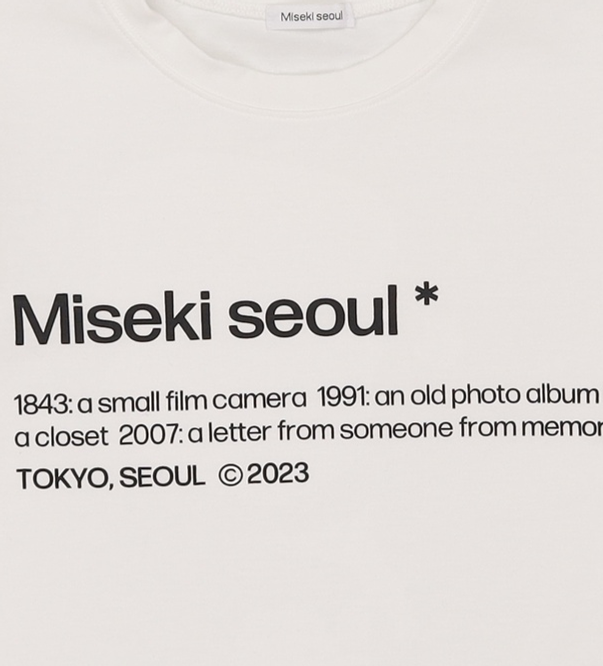 미세키서울(MISEKI SEOUL) Misekiseoul short sleeves CHARCOAL OS