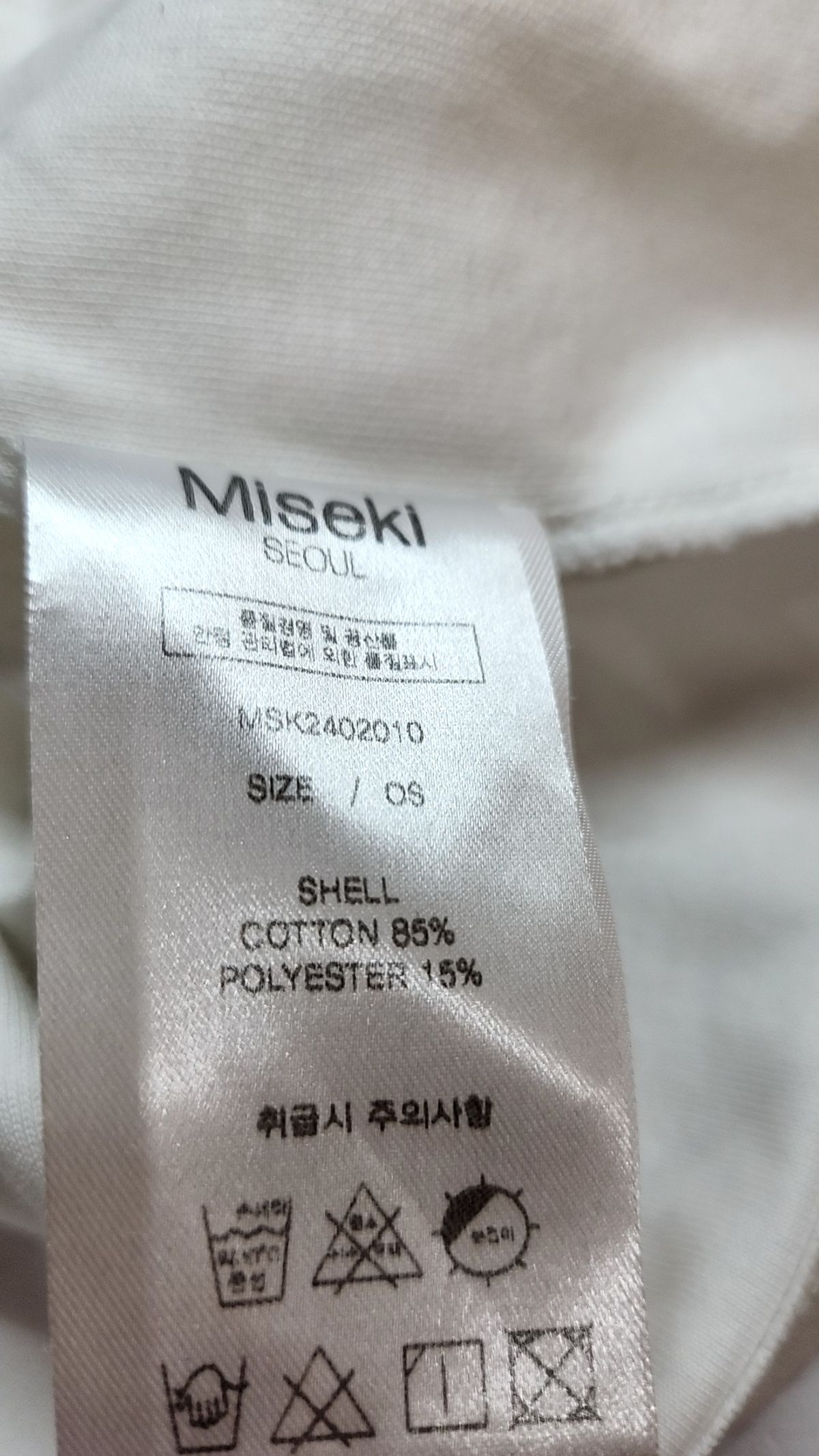 미세키서울(MISEKI SEOUL) Misekiseoul short sleeves CHARCOAL OS