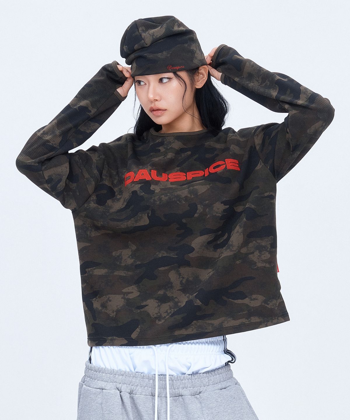 디오스피스(DAUSPICE) (DUC) Waffle Beanie Camo