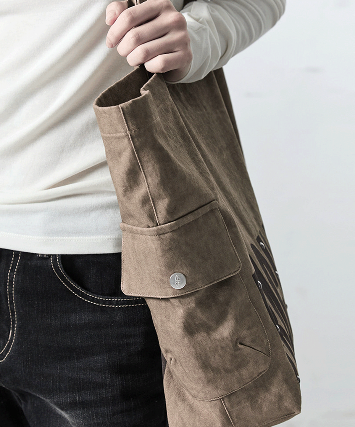 사일프레이(41PRAY) Fragile System Tote Bag / Mocha