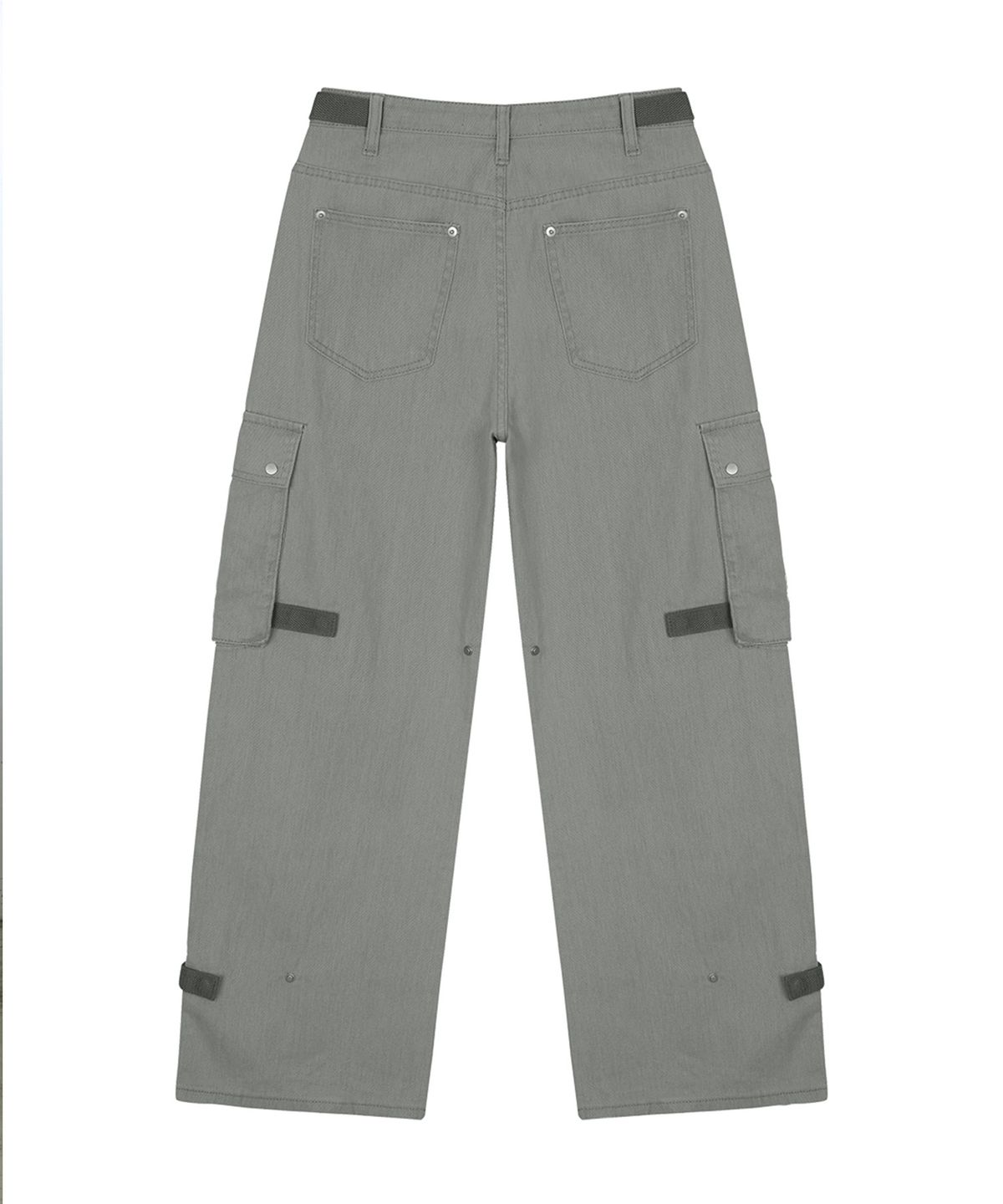 사일프레이(41PRAY) Snap Detail Cargo Pants / Light Grey
