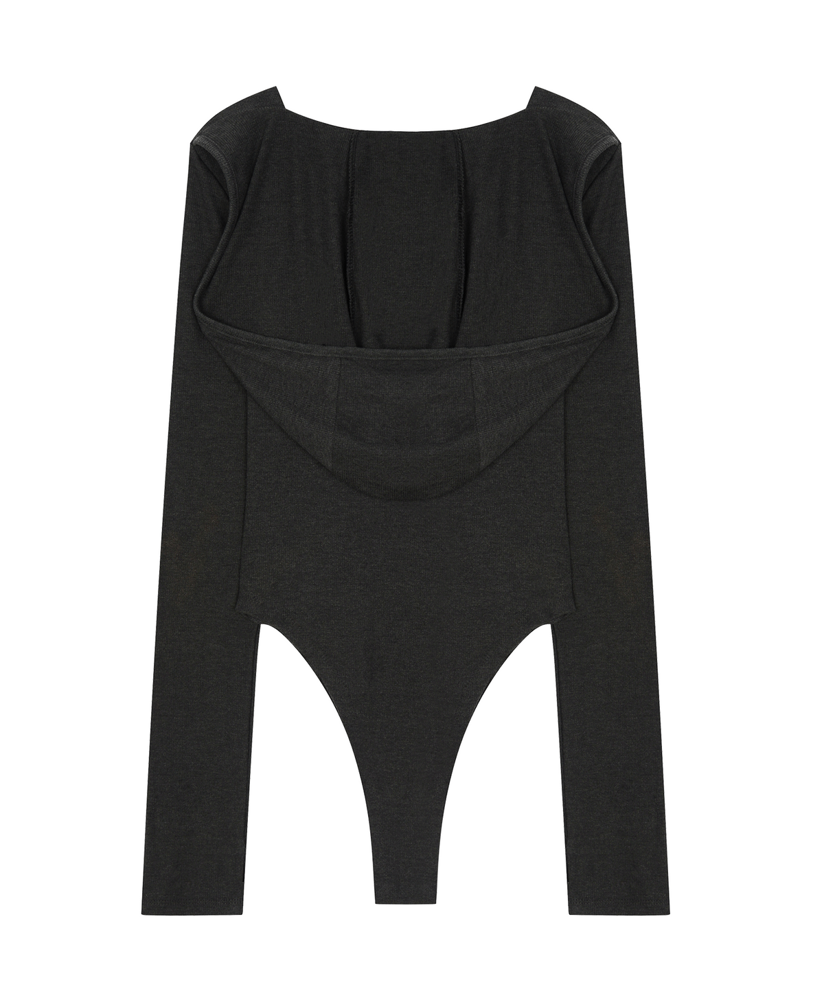 사일프레이(41PRAY) 41 Flap Hoodie Bodysuit / Charcoal