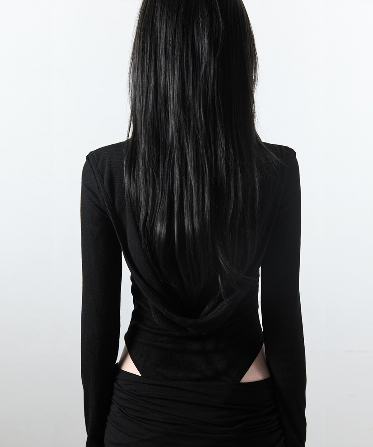 사일프레이(41PRAY) 41 Flap Hoodie Bodysuit / Black