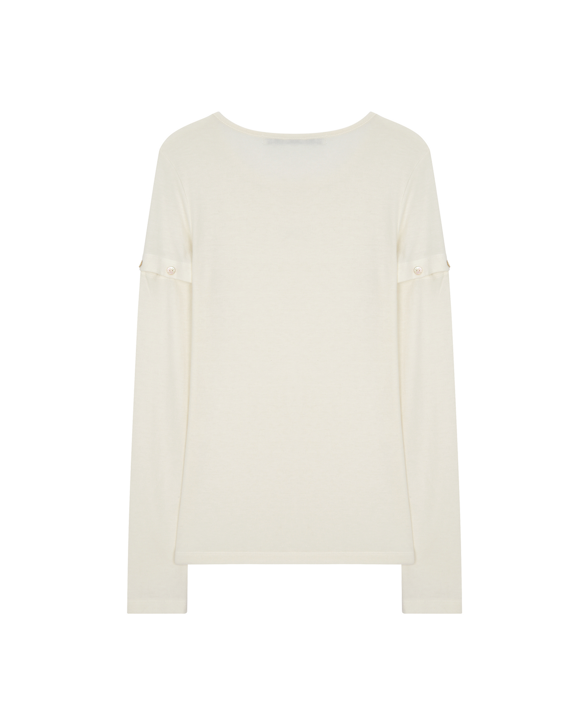 사일프레이(41PRAY) Button Cutout Sleeve Top / Ivory