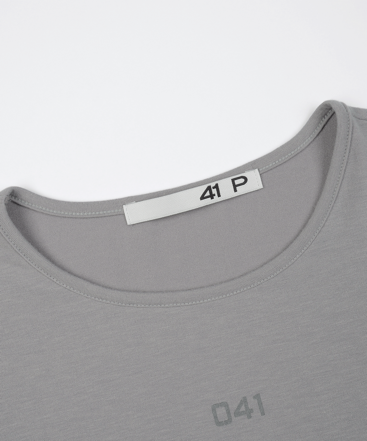 사일프레이(41PRAY) Button Cutout Sleeve Top / Mauve Grey